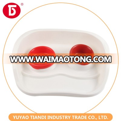 Hot sell dog plate pet water feeder plastic pet bowl